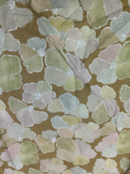 Folral allOver Position Work On Pure Cotton Fabric