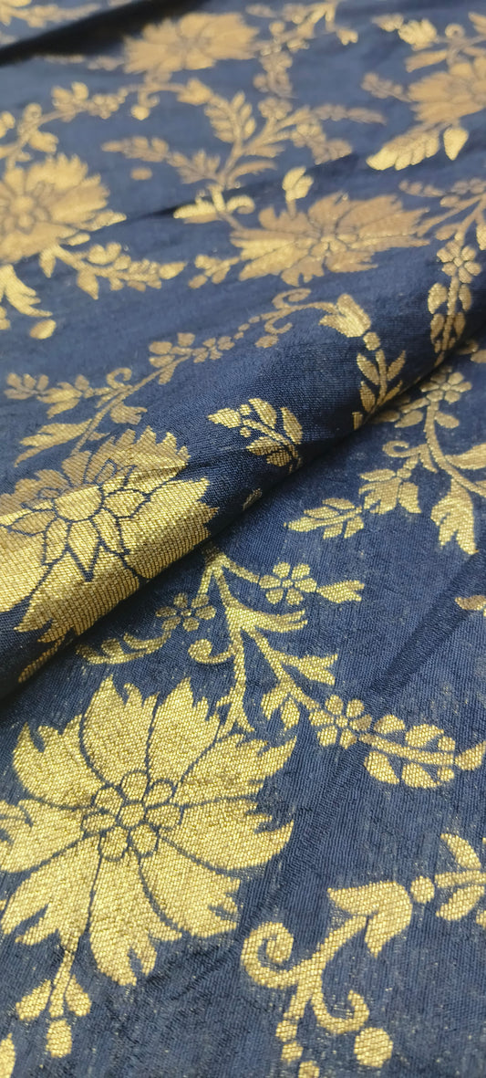 All Over Zari On Banasari Fabric